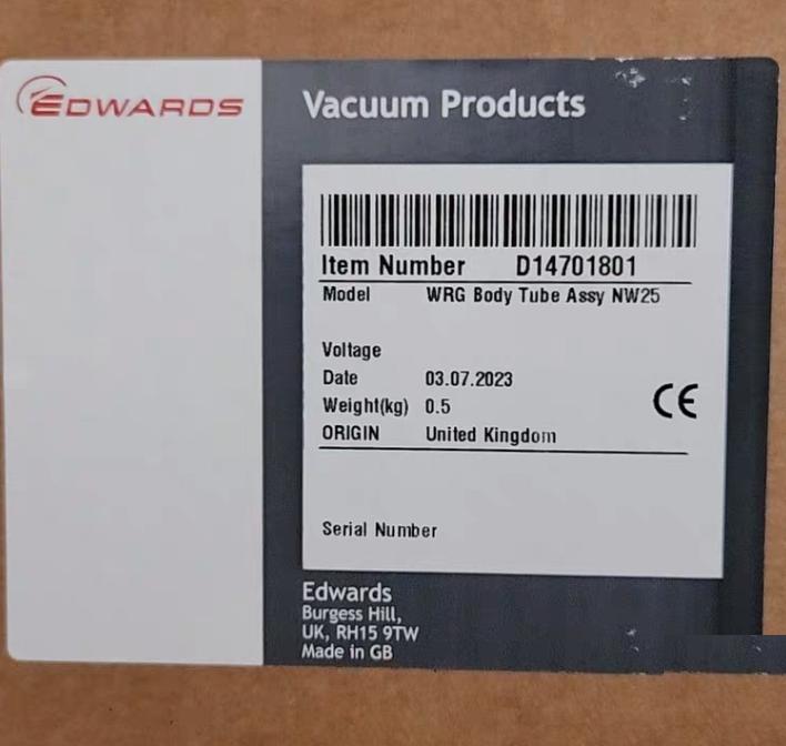 Edwards D14701802 D14701801 WRG D14701802 2500 1 18 2950ELECTRODE KIT ASSY D14701000 WRG-S-NW25 8400