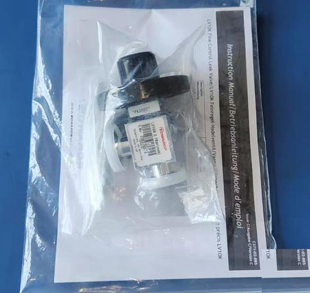 Edwards LV10K C37102000 Fine Control Needle Valve KF10 NW10 body aluminum seat brass filter brass 1
