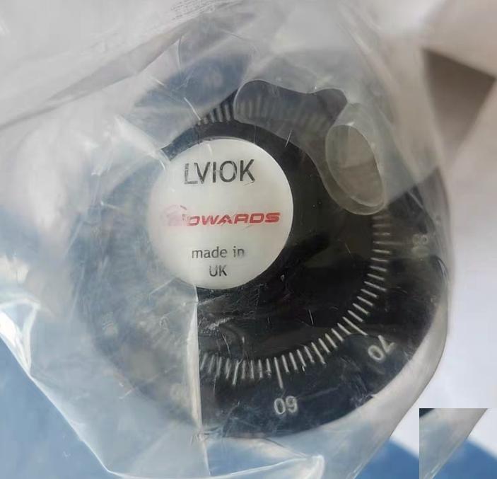 Edwards LV10K C37102000 Fine Control Needle Valve KF10 NW10 body aluminum seat brass filter brass 1