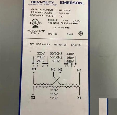 Emerson HZ12-2000