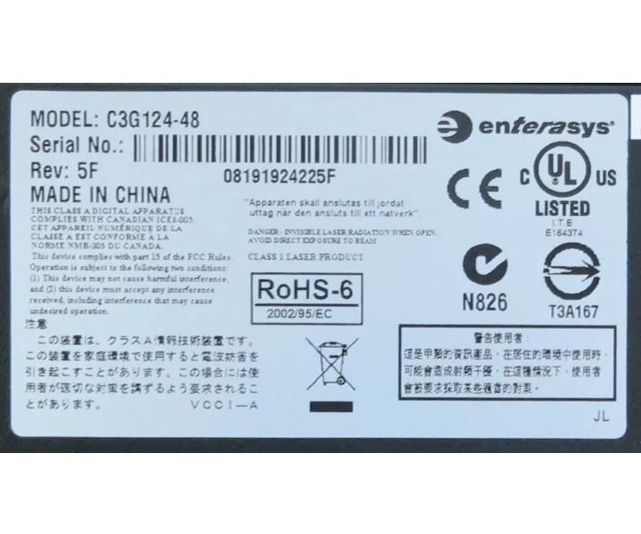 C3G124-48 48Port 1GbE