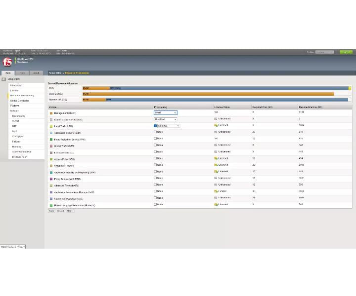Big-IP F5-BIG-LTM-10250V 10250v