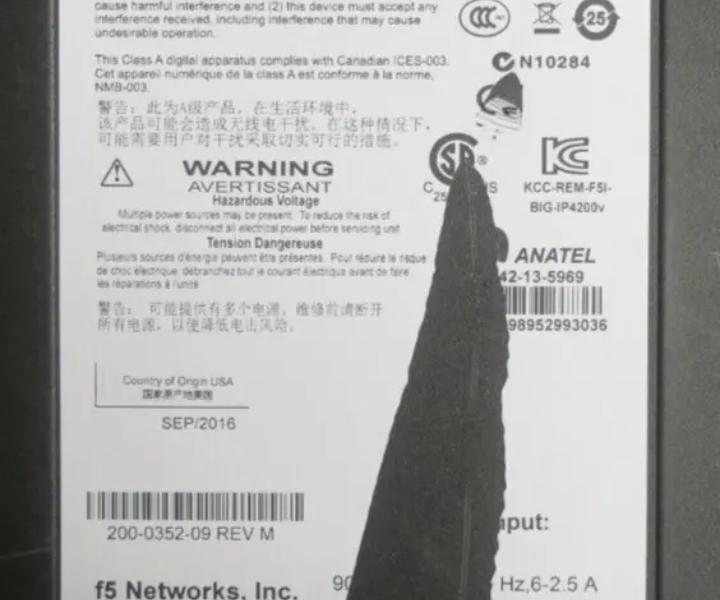 Big-IP F5-BIG-LTM-4200V 4200V