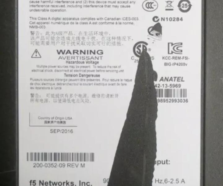 Big-IP F5-BIG-LTM-4200V 4200V