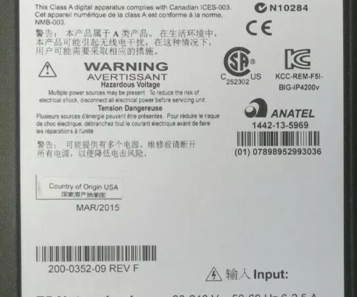 Big-IP F5-BIG-LTM-4000S 4000s