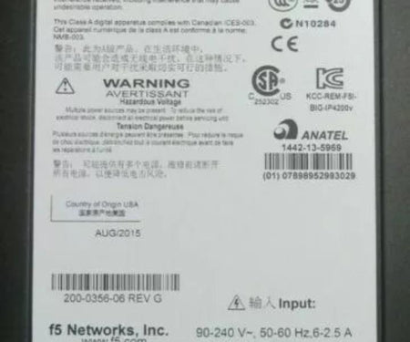 Big-IP 2000S 2xPS