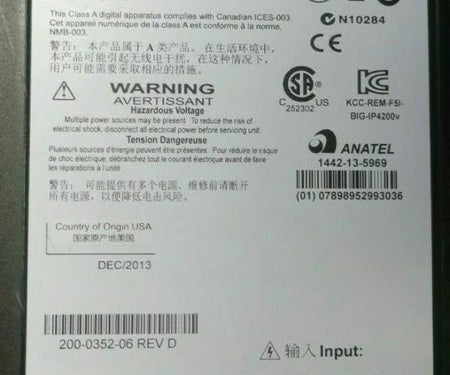 Big-IP F5-BIG-LTM-4000S 4000s