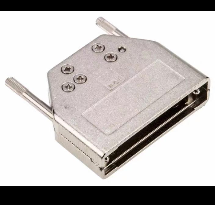 FCI 25 25 Amphenol Communications Solutions 8655MH Series Die Cast Zinc Straight D-Sub Backshell 25 Way Strain ReliefAmphenol FCI 8655MH 25 D-sub 8655MH2511LF
