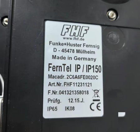 FHF FernTel IP150 LCD 21 IP65 IK08 FHF11231121 CE