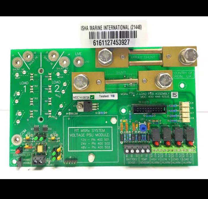 FIT MSRx System Voltage PSU Load PCB Module Assembly 12V MDC 400446