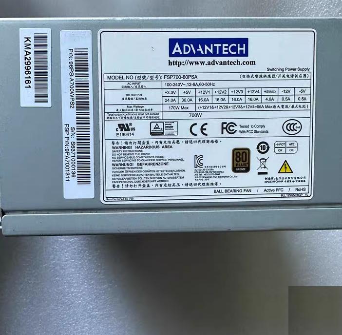 FSP500-60PFG PWS-502-PQ FSP460-60GLC IPC-610L 610H FSP250-70PFU FSP400-60PFG 400WFSP700-80PSA SK PS8-700ATX-ZE FSP650-80GHN FSP400-60PFN