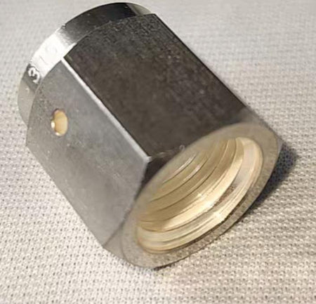 FUJIKIN UJR-6 35N 1 4 NUT F-NUT 199 Fujikin UJR-6 35N Auto Weld Union Long Nut 316 SS 1 4 FVCR