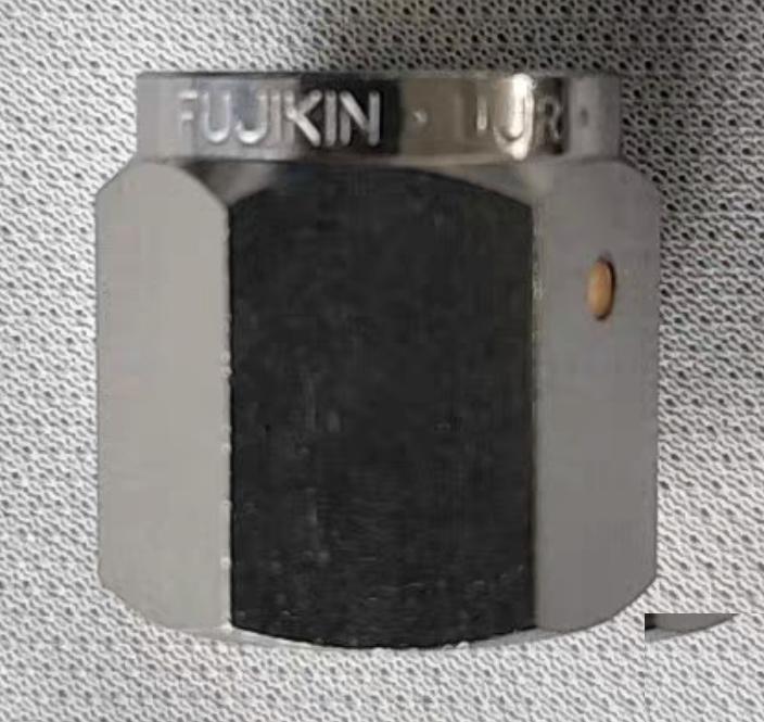 FUJIKIN UJR-6 35N 1 4 NUT F-NUT 199 Fujikin UJR-6 35N Auto Weld Union Long Nut 316 SS 1 4 FVCR