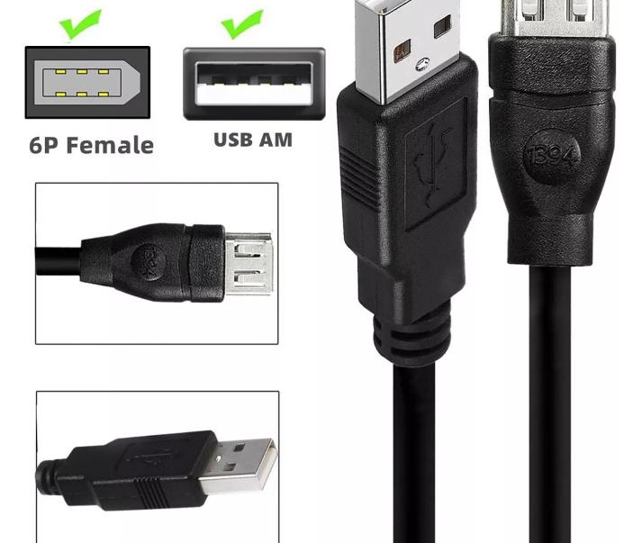 Firewire IEEE 1394 6 Pin Female to USB 2 0 A Male Converter Cable Cord Hard Disk