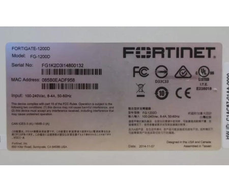 FG-1200D 1200D 10GE RJ45