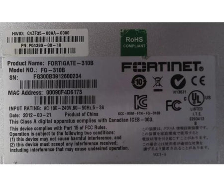 FG-310B 310B 1GbE RJ45