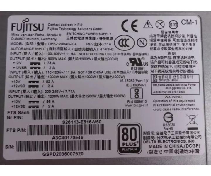 Hot-Plug S26113-F616-L10 1200W