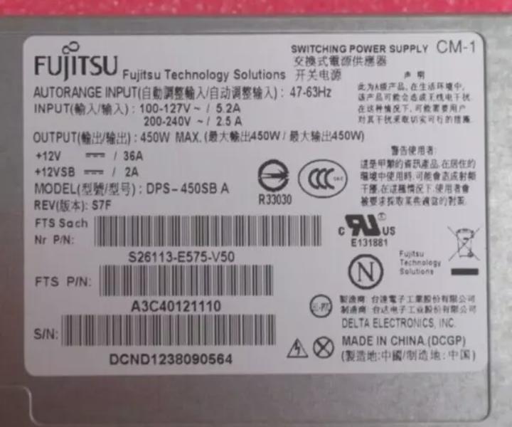 Hot-Plug S26113-F575-L10 450W A3C40121110