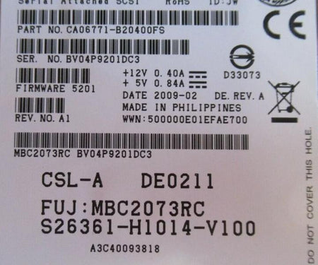 S26361-H1014-V100 73GB A3C40093818