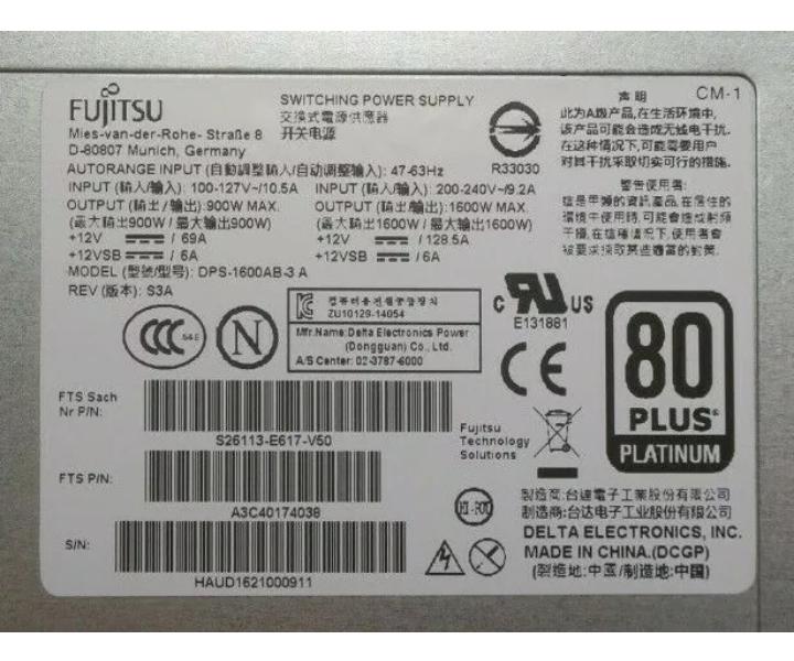 DPS-1600AB-3 S26113-E617-V50 1600W CX400