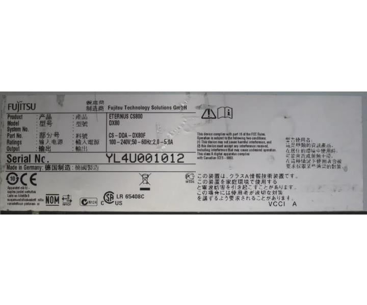 CS-DDA-DX80F CA07145-C601 CS800 DX80 10TB