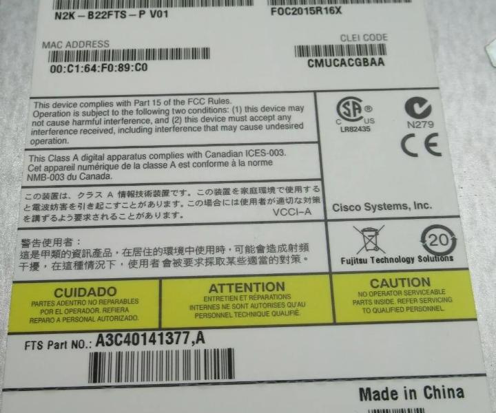 N2K-B22FTS-P S26361-K1440-V300 B22F 10GB