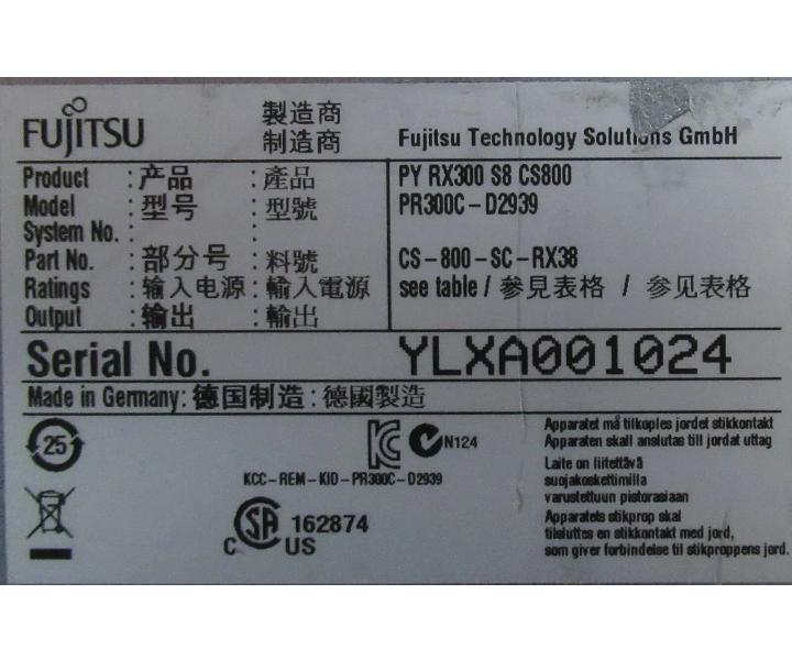 8-Core E5-2650v2 RX300 CS800 6GHz 256GB