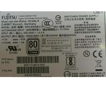 S26113-E615-V50 800W A3C30169522