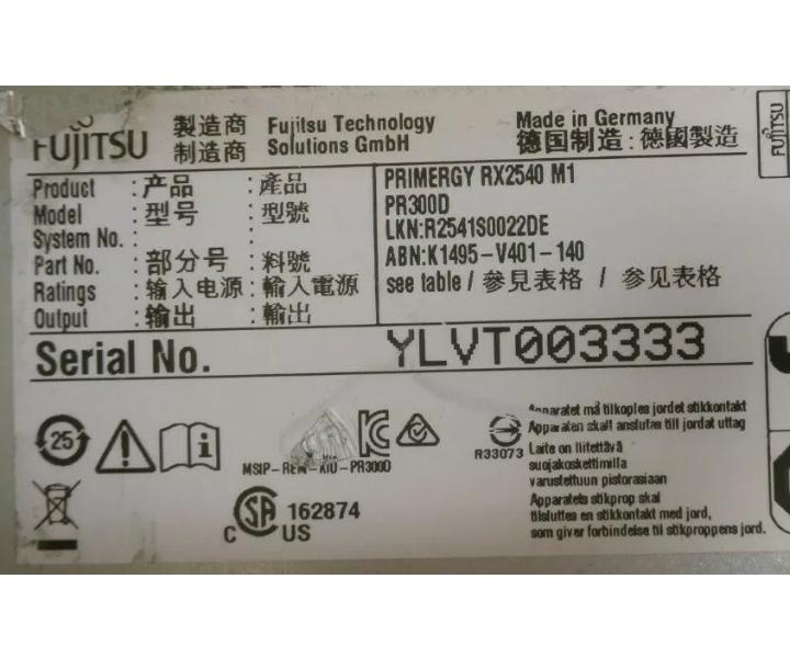E5-2640v3 RX2540 60GHz 64GB