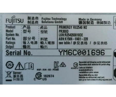 8-Core E5-2667V4 RX2540 20GHz 256GB 900GB