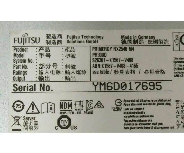 RX2540 40GHz 160GB