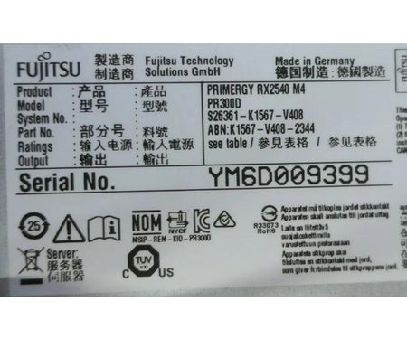 RX2540 3GHz 32GB 300GB