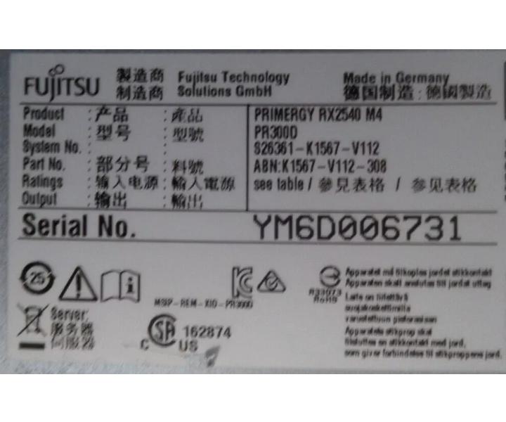RX2540 768GB 800GB