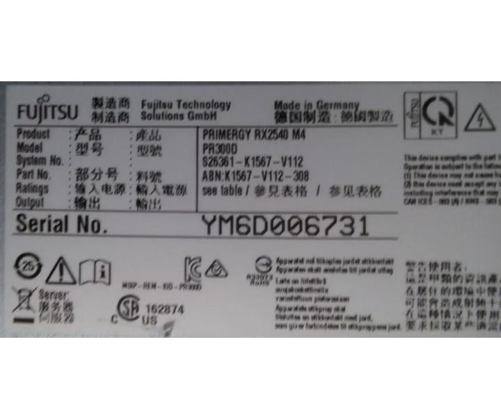 RX2540 768GB