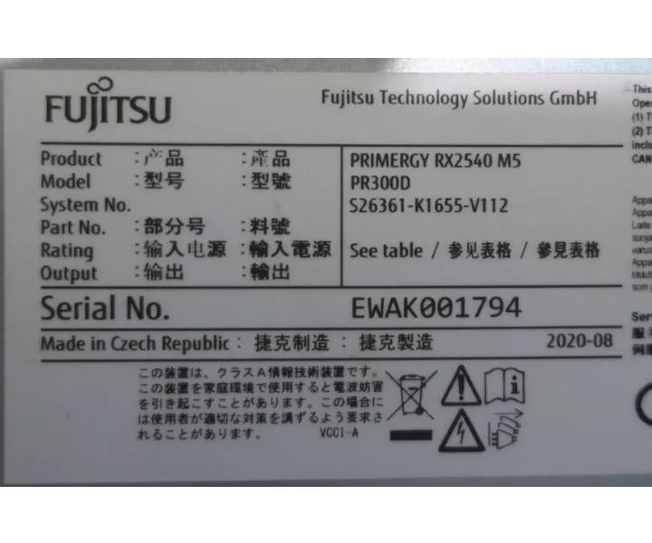 RX2540 6230R 768GB