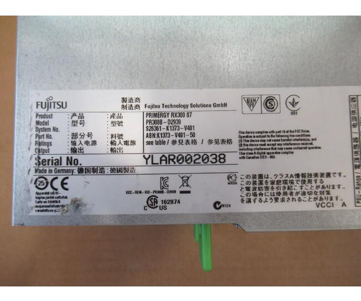 E5-2643 RX300 4Core 30GHz 64GB 300GB