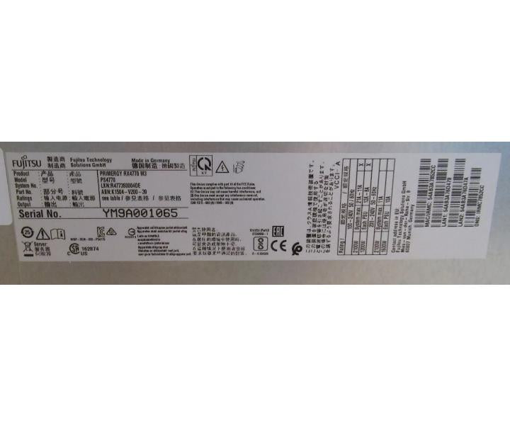 K1504-V200-39 RX4770 0CPU