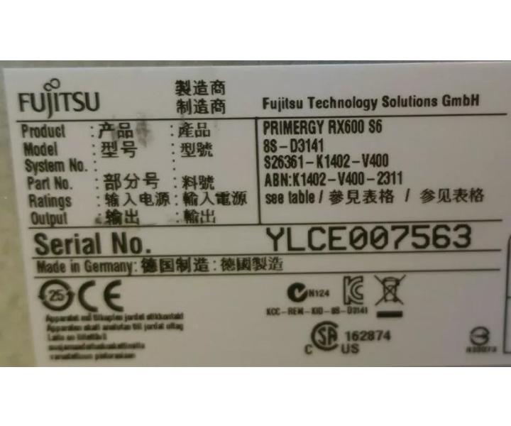 E7-4807 RX600 256GB 146GB 1x300GB