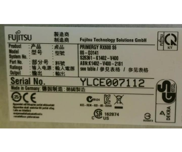 E7-4830 RX600 13GHz 512GB