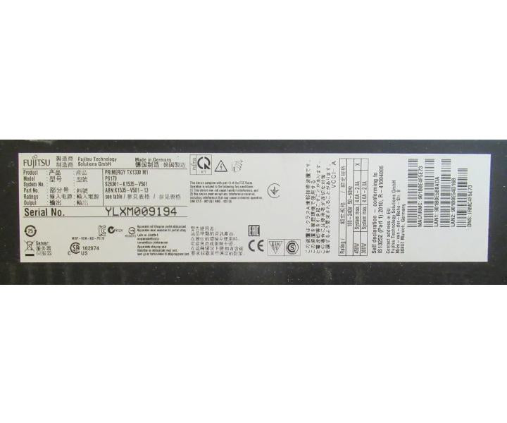 Quad-Core E3-1231v3 TX1330 32GB 4Bay 01TB