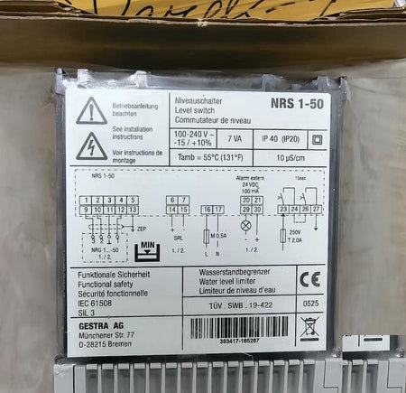 GESTRA NRS 1-50 240V AC IP40 IP20