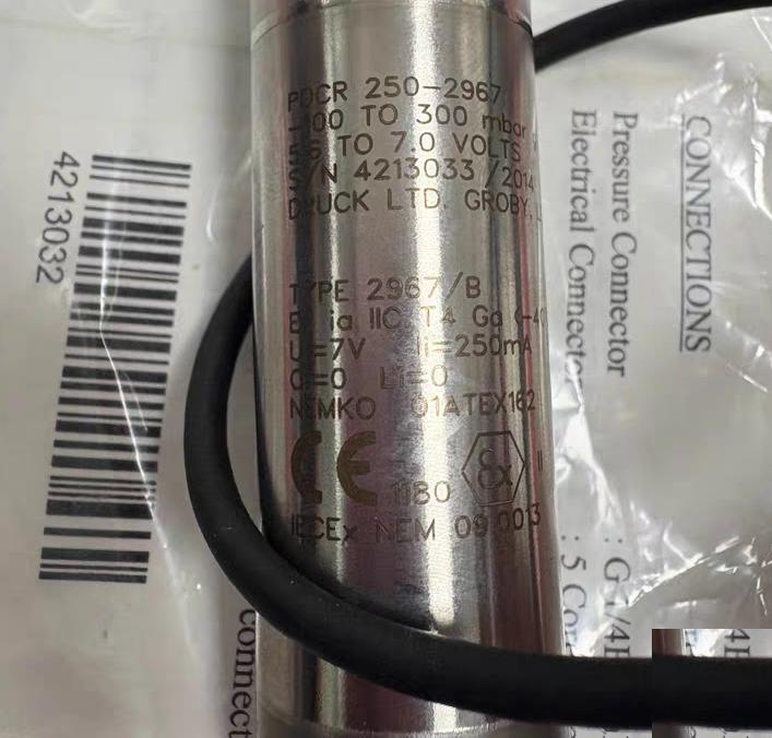 GE DRUCK PDCR250-2967 -100 to 300mbar