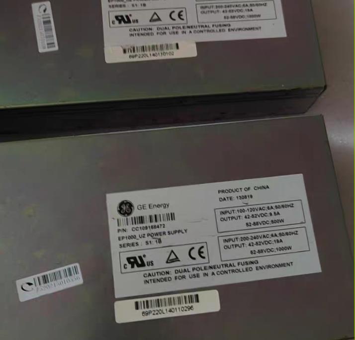 GE Energy EP1000 UZ      1000W      100-240VAC   52-58VDC 500W 1000W