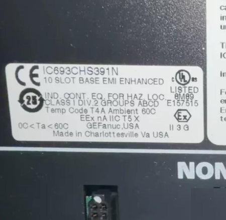 GE Fanuc IC693CHS391N 10 EMI