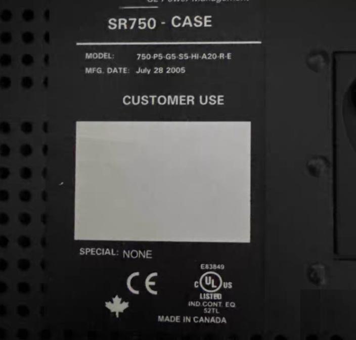 GE Multilin 750-P5-G5-S5-HI-A20-R-E