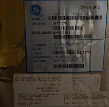 GE SR750 750-P5-G5-S5-HI-A20-G-E