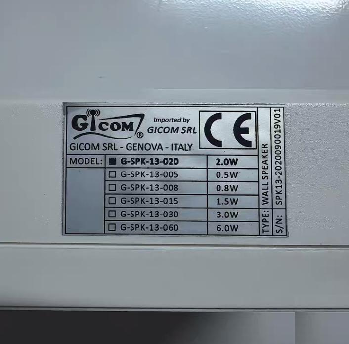 GICOM G-SPK-13-020 2 0W CE