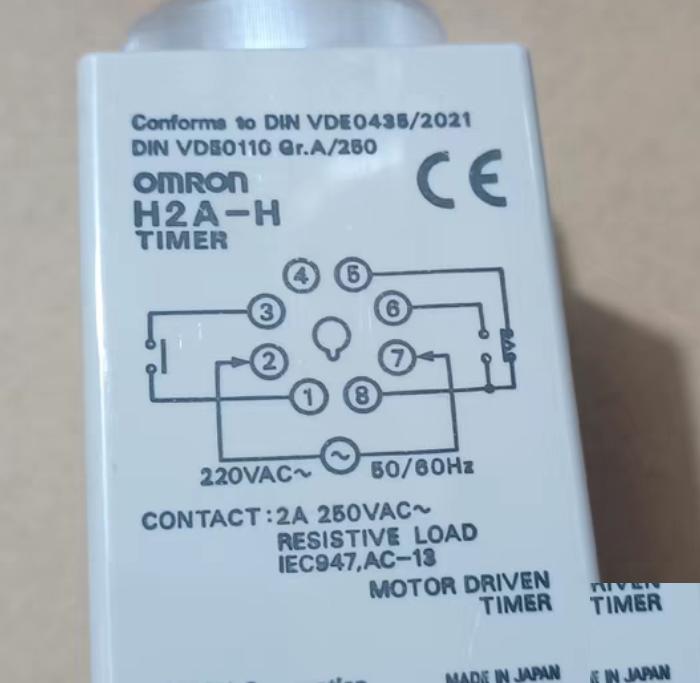 H2A-H 60S 7 12M 2 6M 3M 1 11 220VAc 100 72