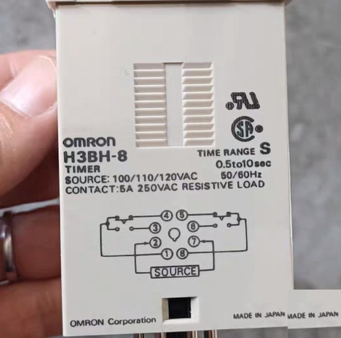 H3BH-8 0 5 10S 110VAC 8 H3BH-8 0 5 10m 24VDc 1 9 100