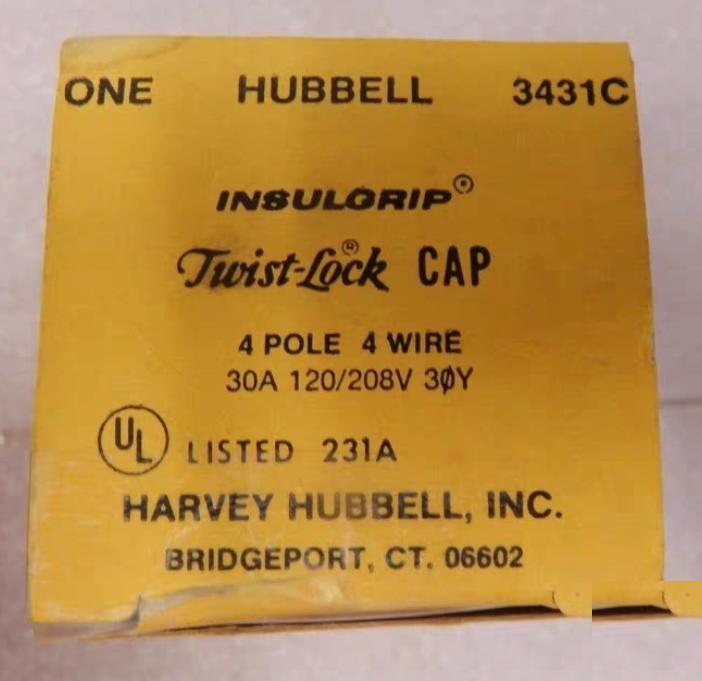HBL3431C - Hubbell 30A 120 208VAC 4-Pole 4-Wire Non-NEMA Twist-Lock 6 10